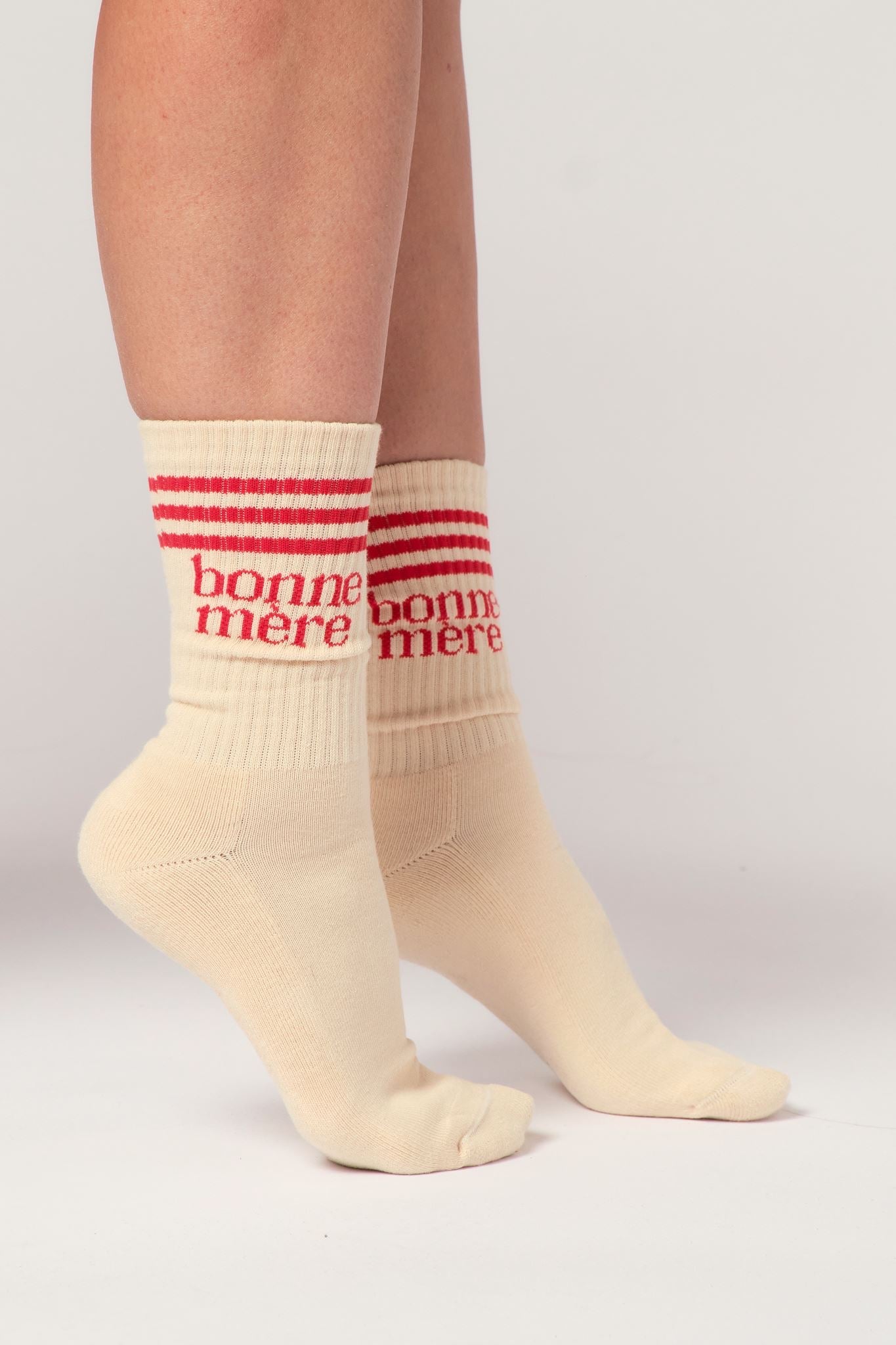 Vintage striped crew socks