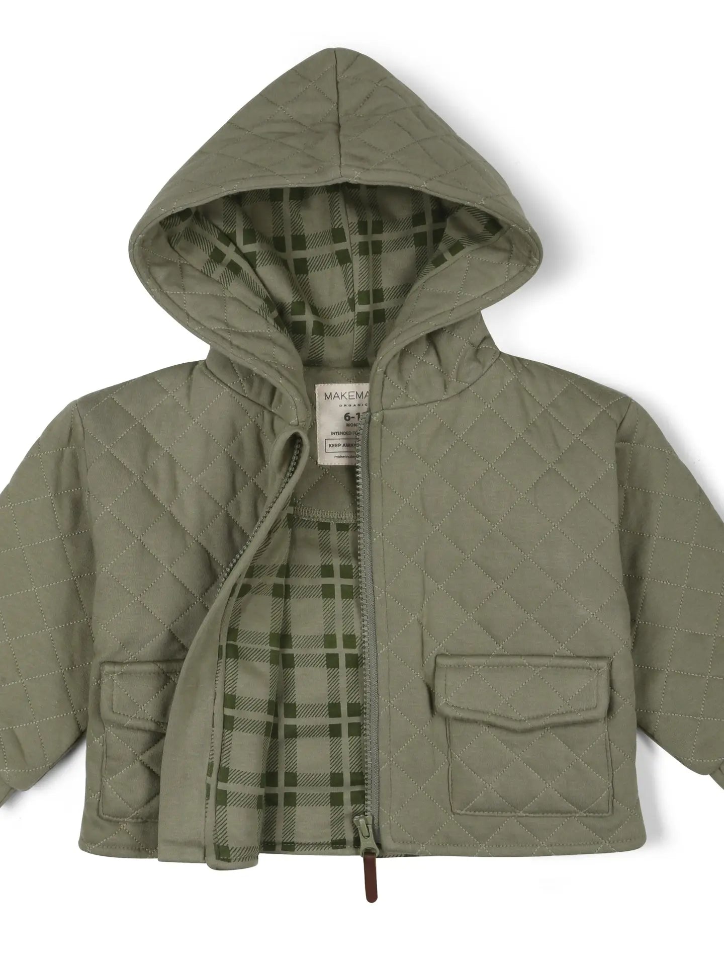 Organic Quilted Hooded Jacket