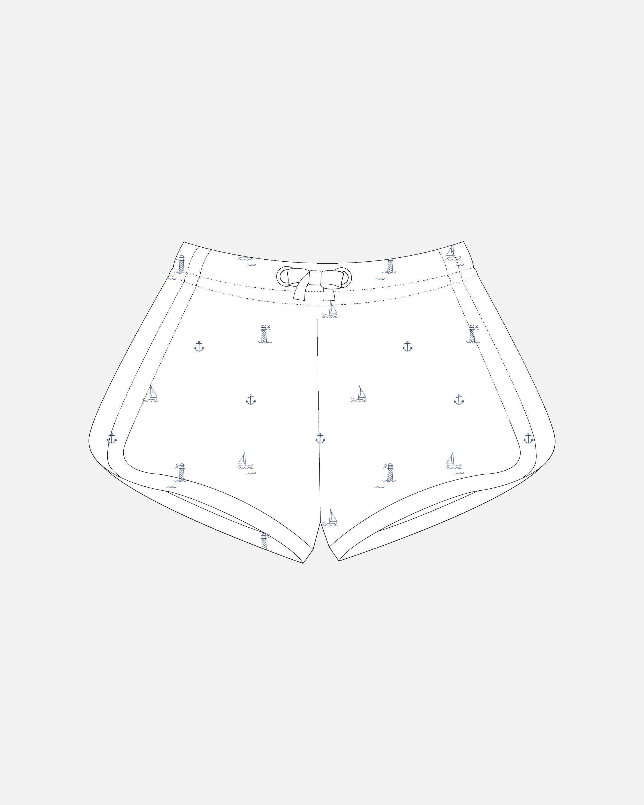 SPF Swim Trunks - Nautical