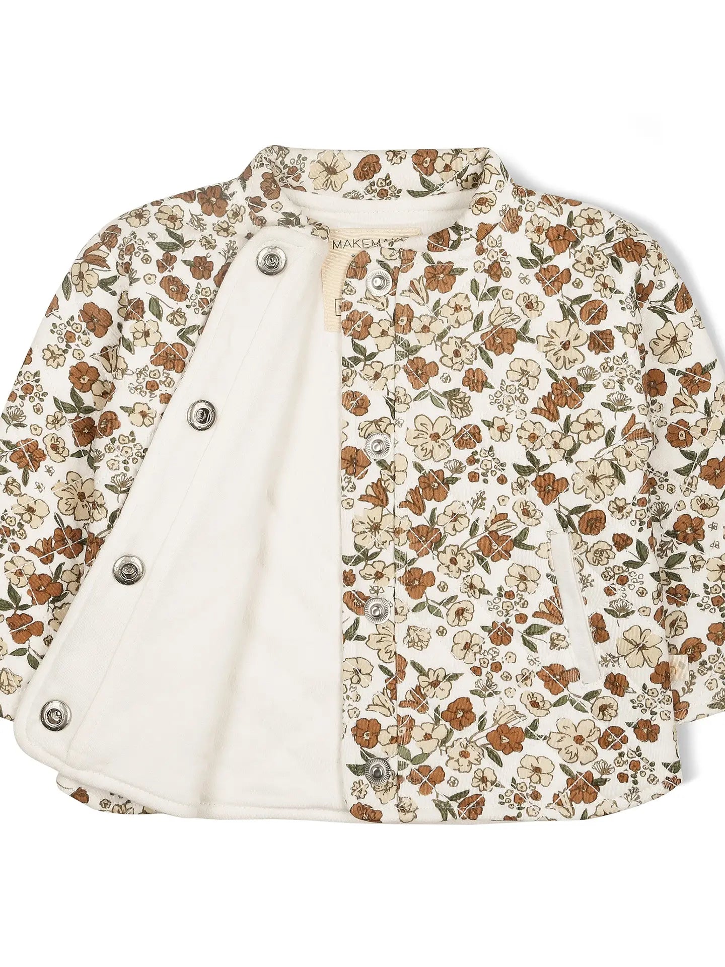 Organic Quilted Button Jacket