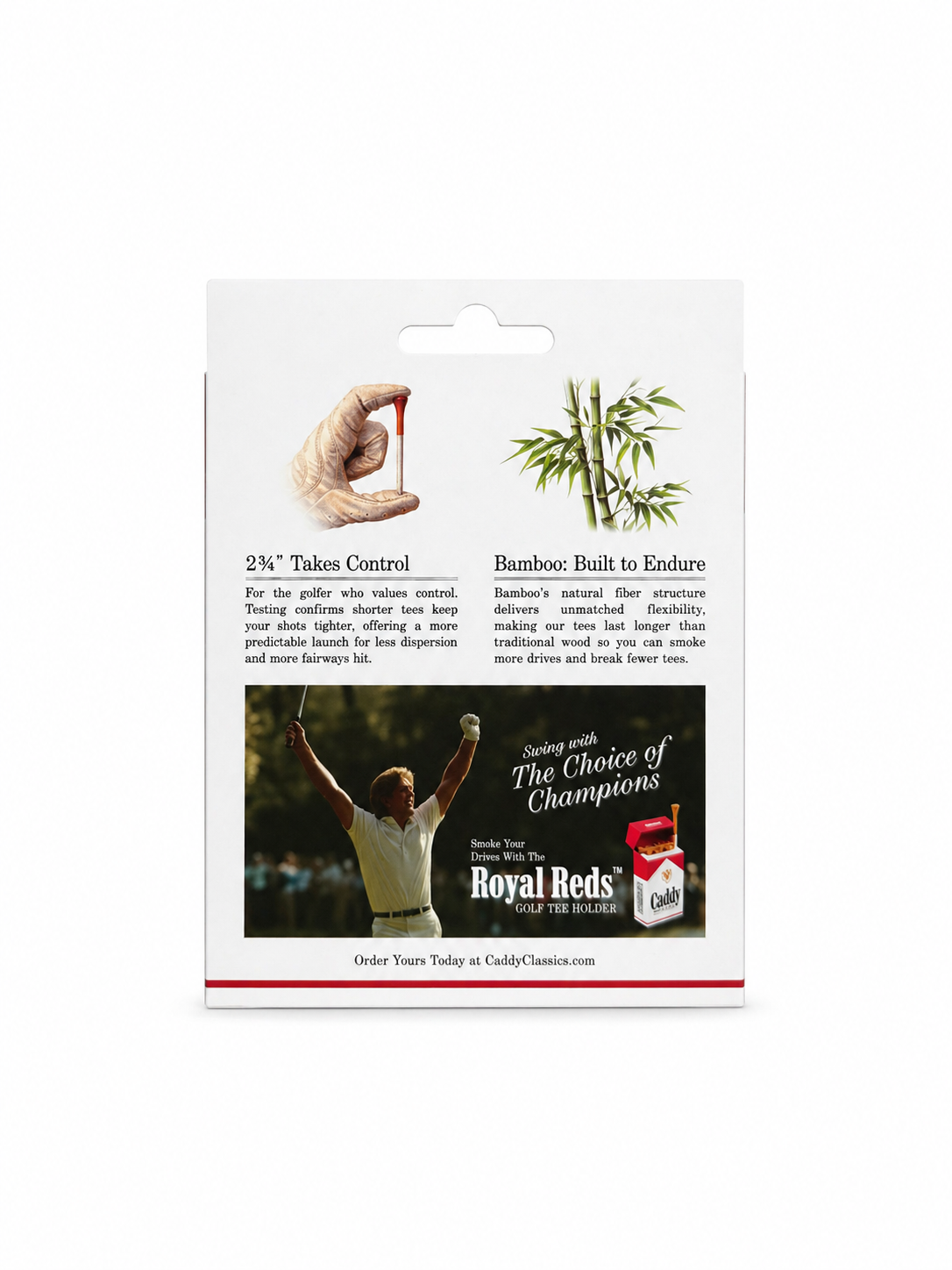Royal Reds, 50 Golf Tees 2¾