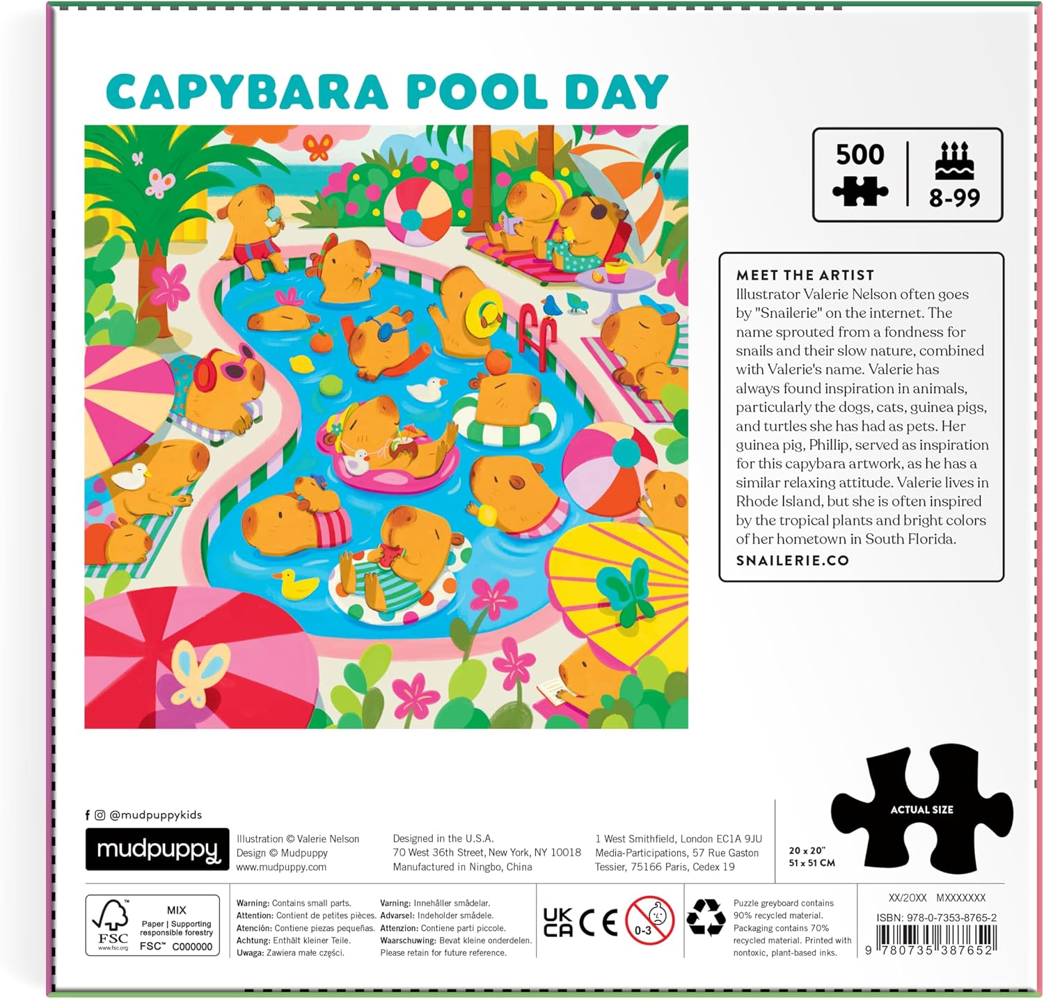 Capybara Pool Day