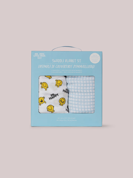 2-Pack Square Swaddle Blanket Set