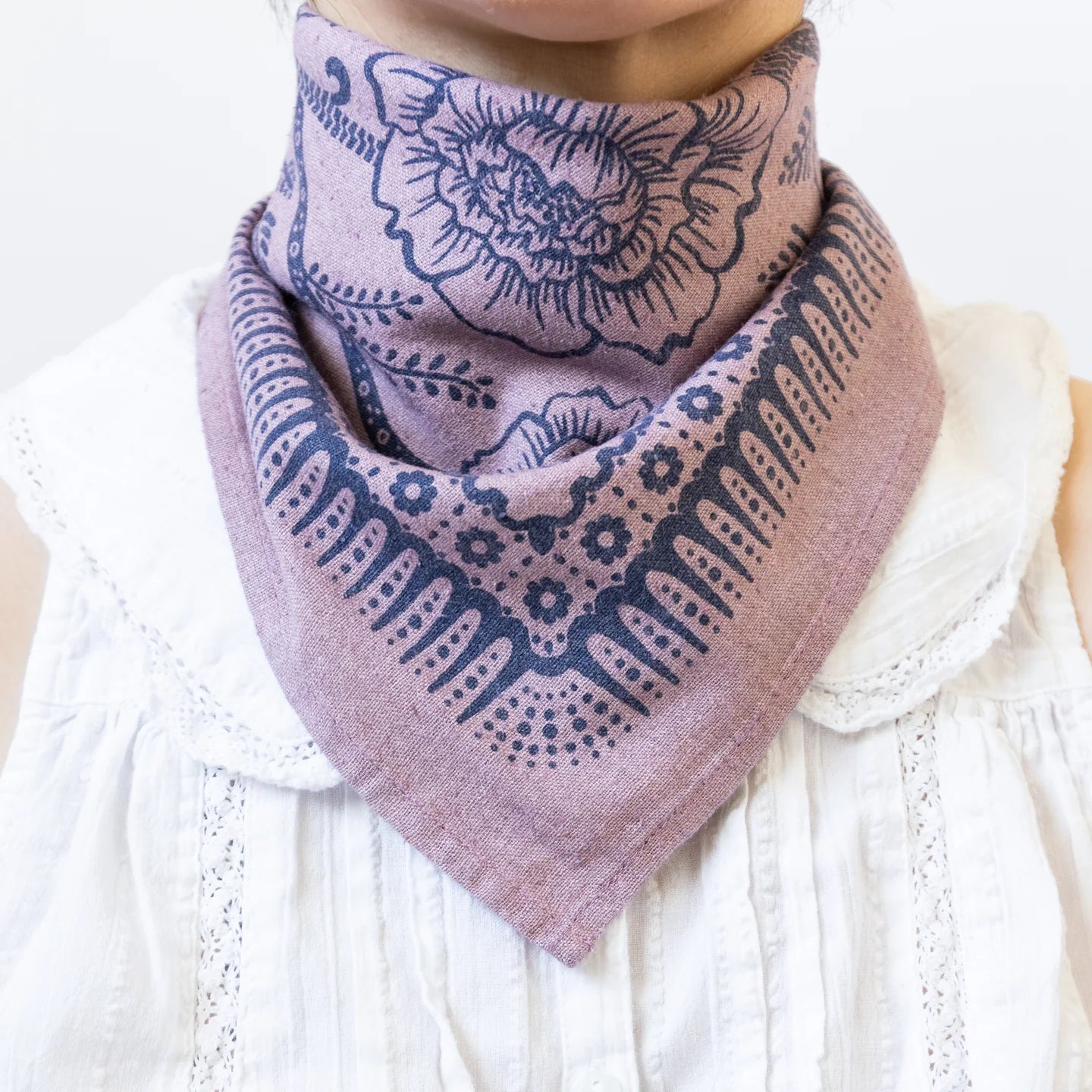Natural Dye Silk Bandana