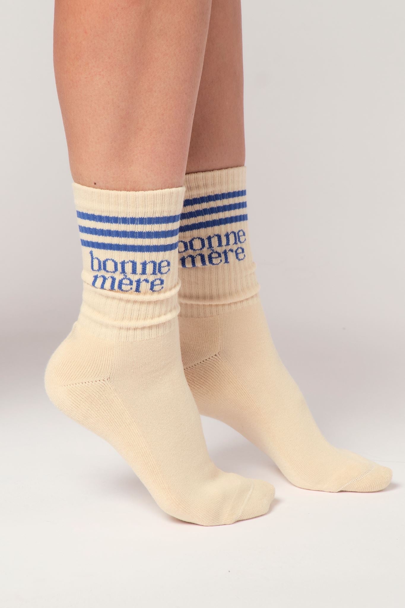 Vintage striped crew socks