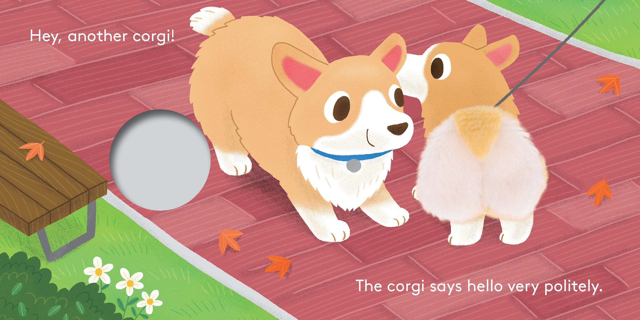 Baby Corgi Butt Finger Puppet Book