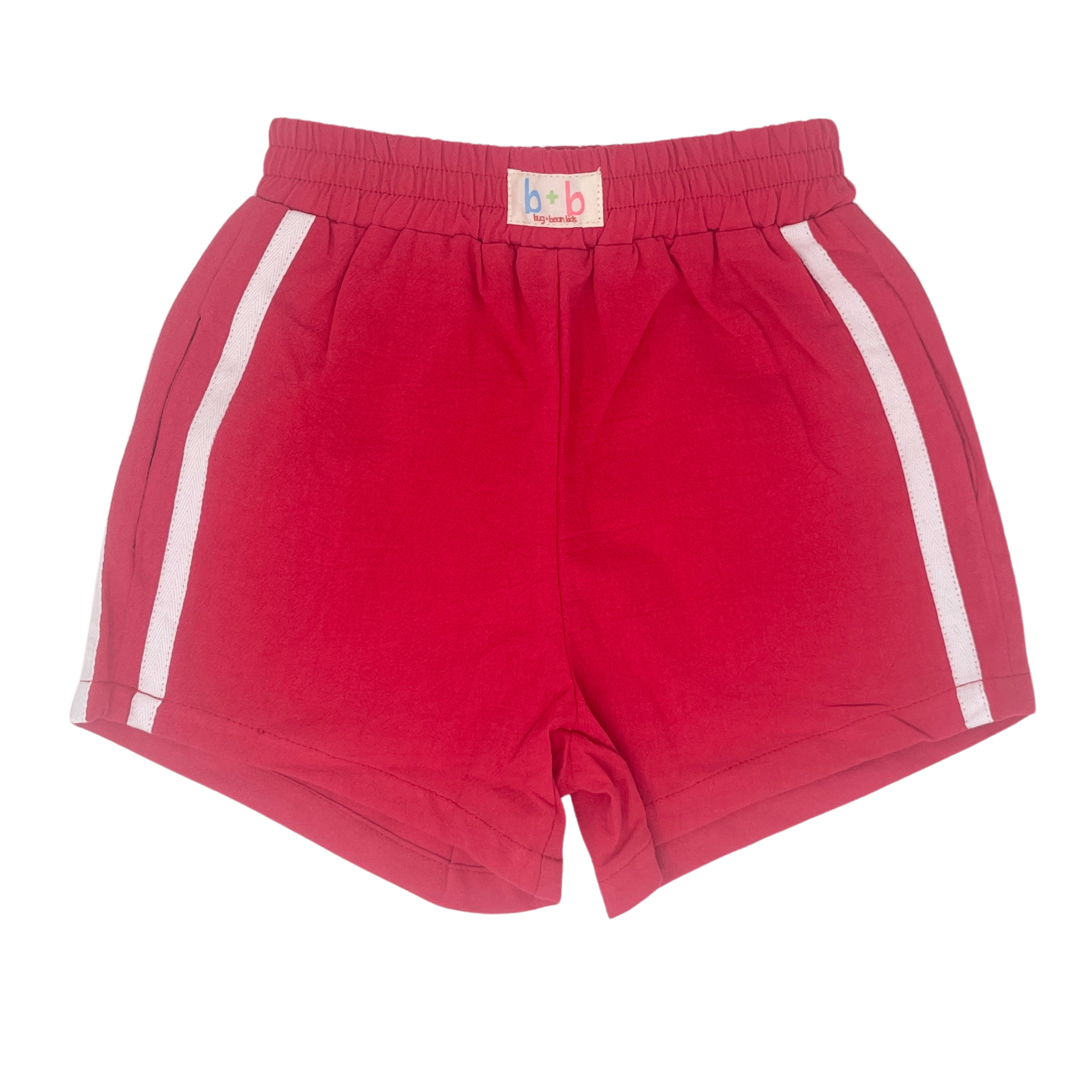 Pink, Red + Blue Kids Racer Shorts (100% Cotton)