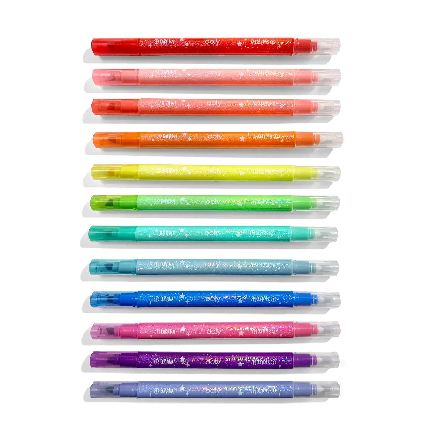 Rainbow Sparkle Glitter Markers