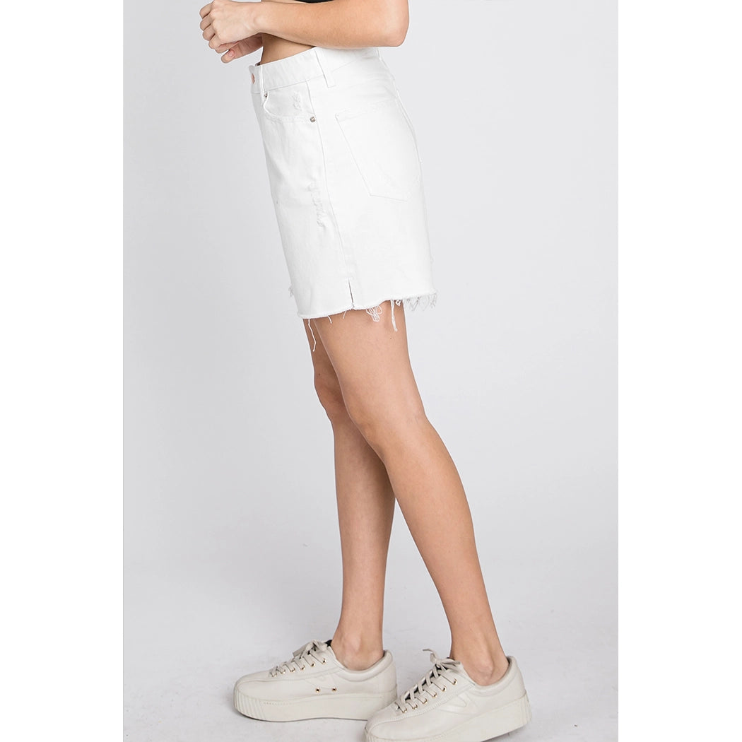 Side Slit A-Line Shorts