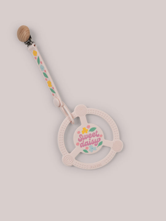 Silicone Teether Ring & Detachable Clip