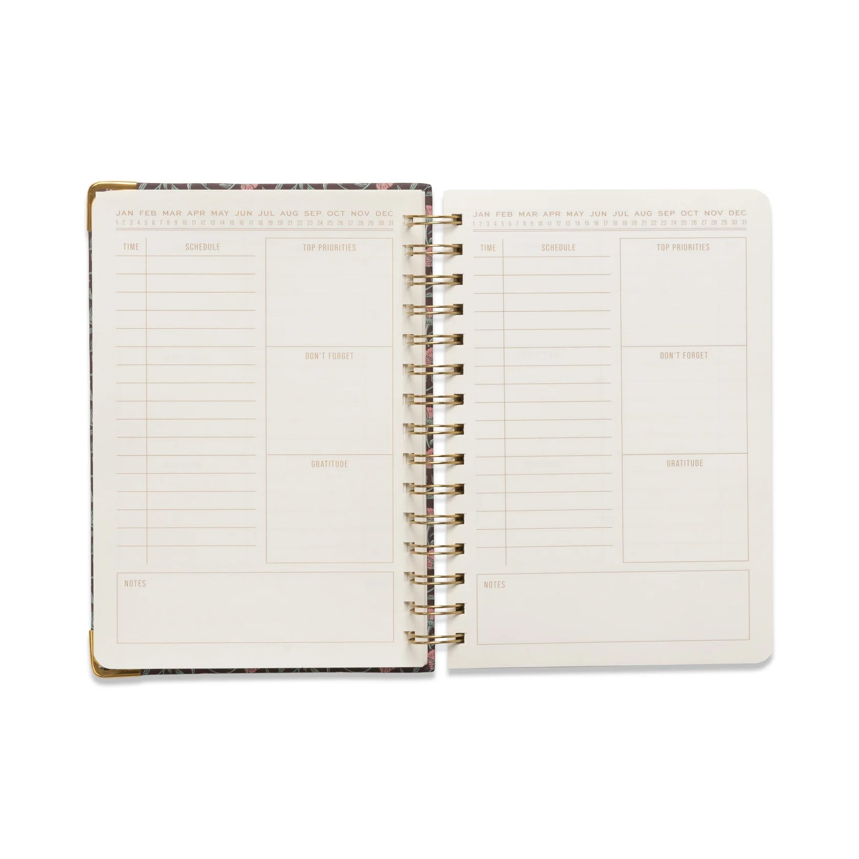 13 Mo Perpetual Planner- Burgundy Vintage Floral