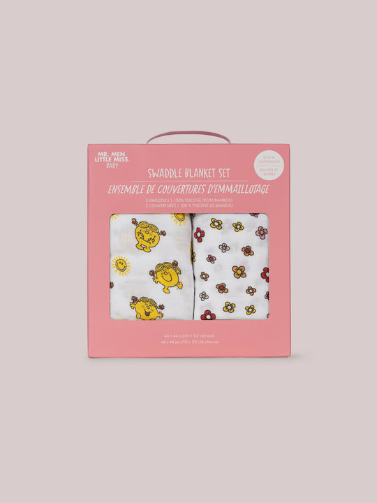 2-Pack Square Swaddle Blanket Set