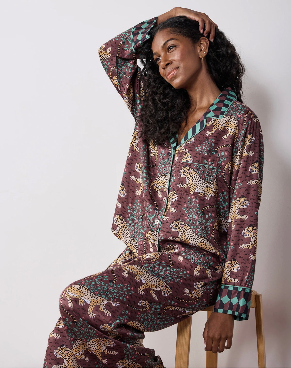 Eco Satin Soho Set in Bagheera Raisin