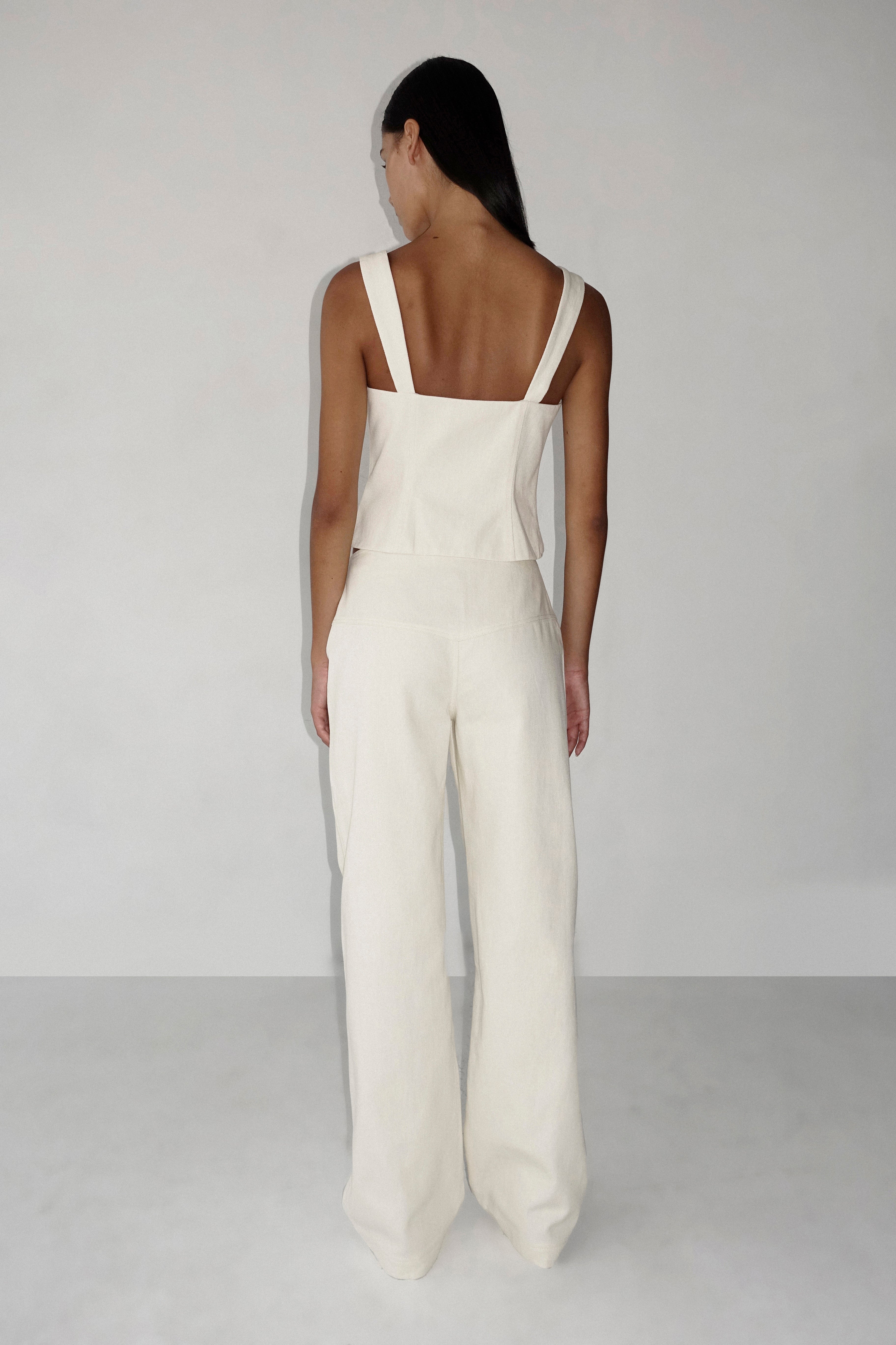 Cindy Fitted Bodice Bone