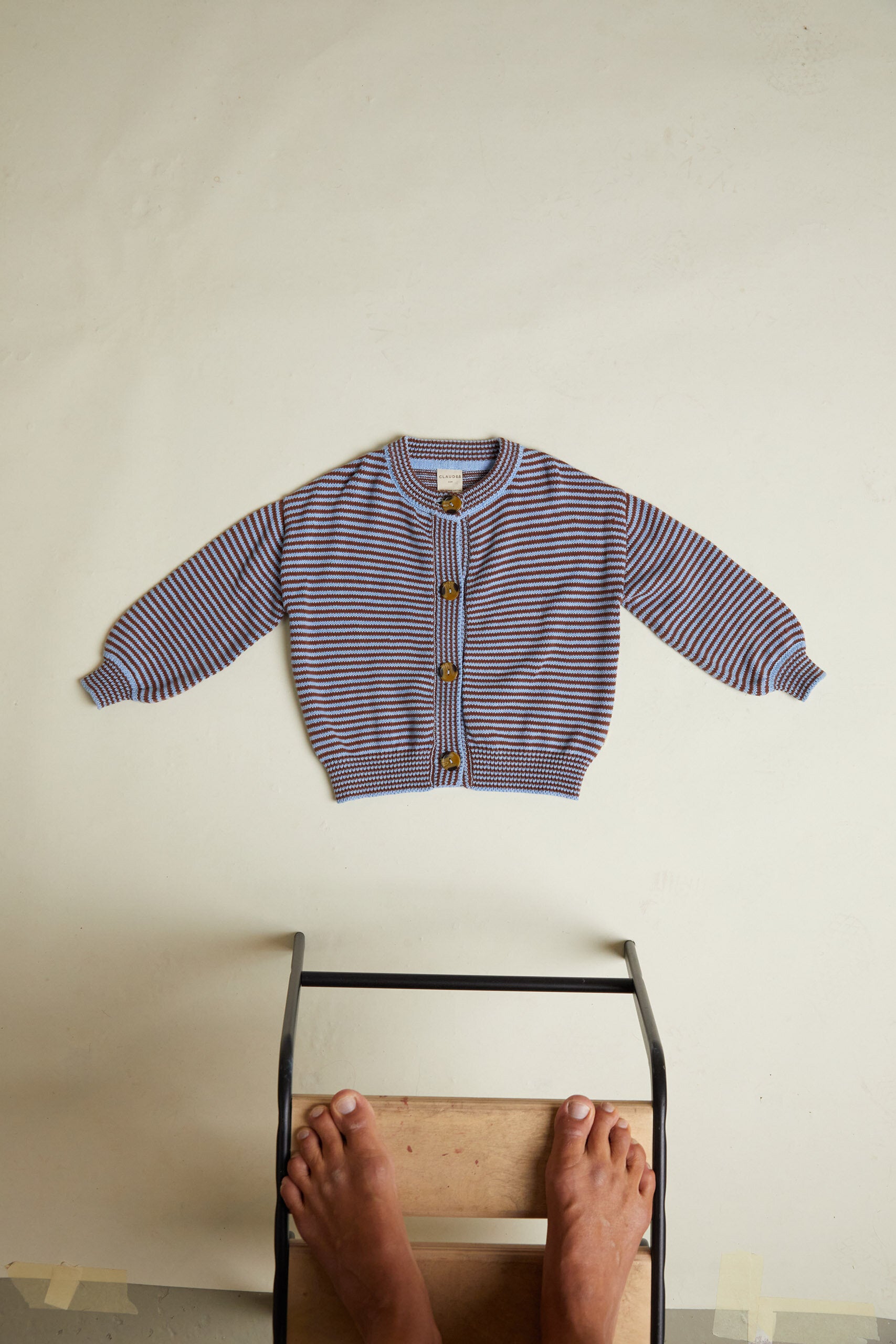 Emil Coco Sky Stripe Cardigan
