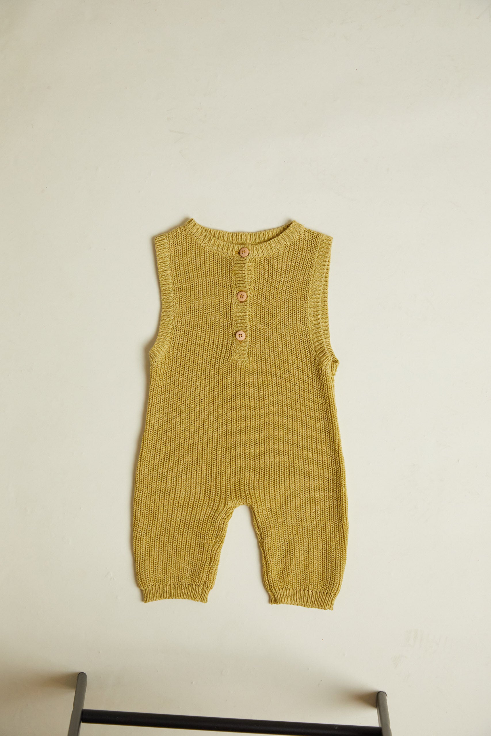 Bay Mustard Knit Romper