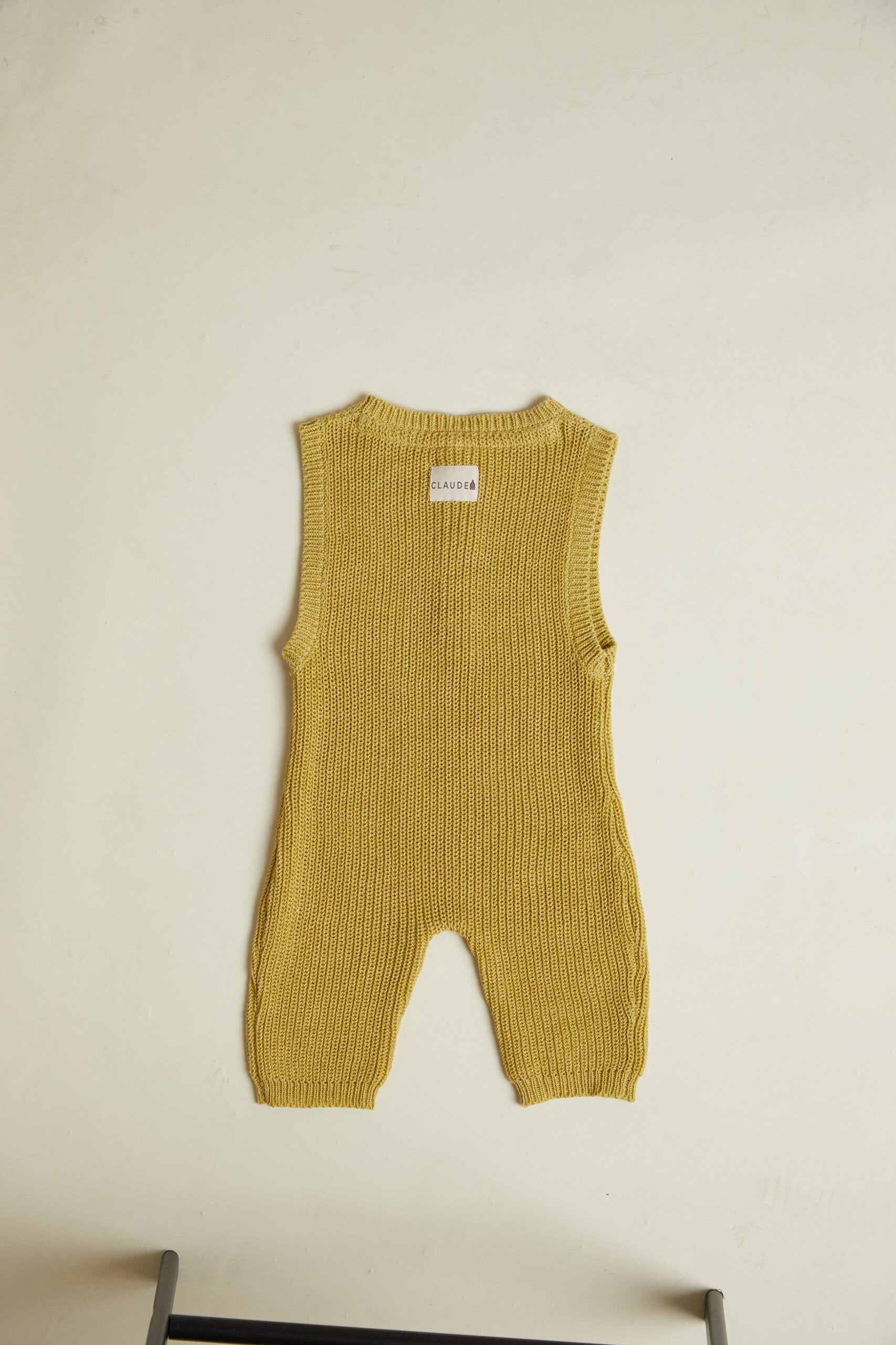 Bay Mustard Knit Romper