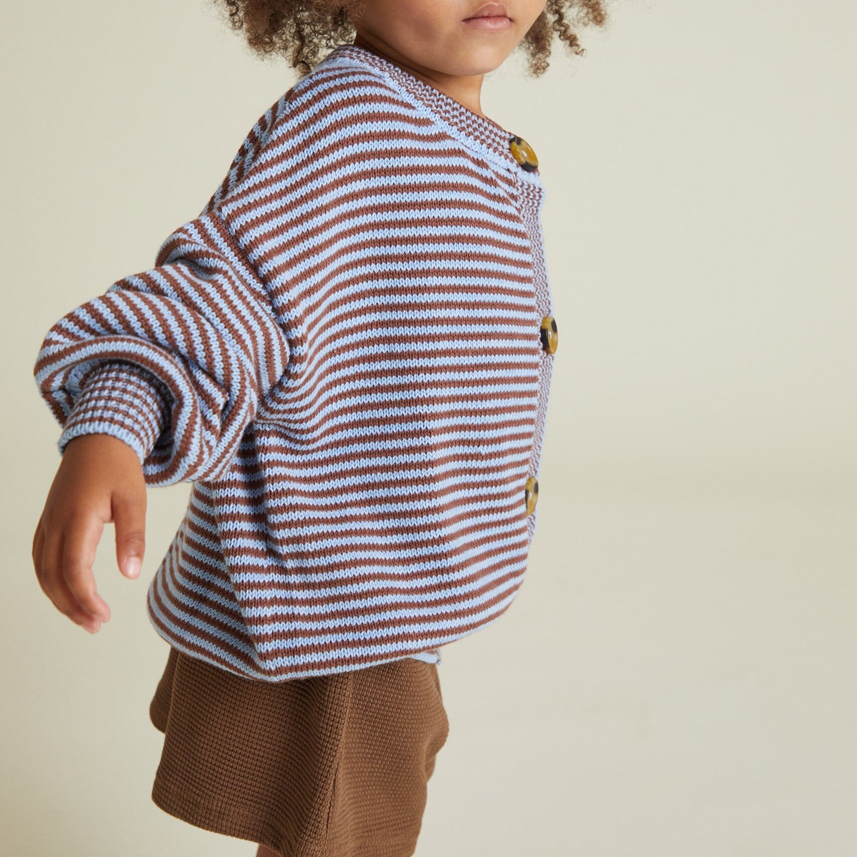 Emil Coco Sky Stripe Cardigan