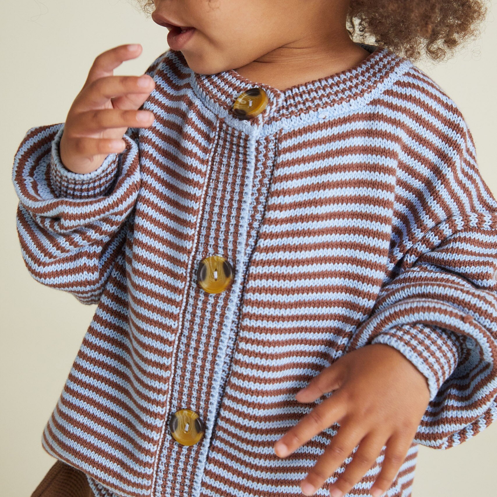 Emil Coco Sky Stripe Cardigan