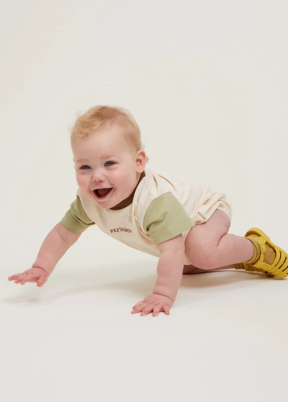Devon Pistachio Baby Romper