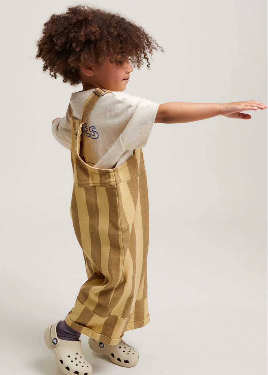 Blythe Banoffee Stripe Dungaree