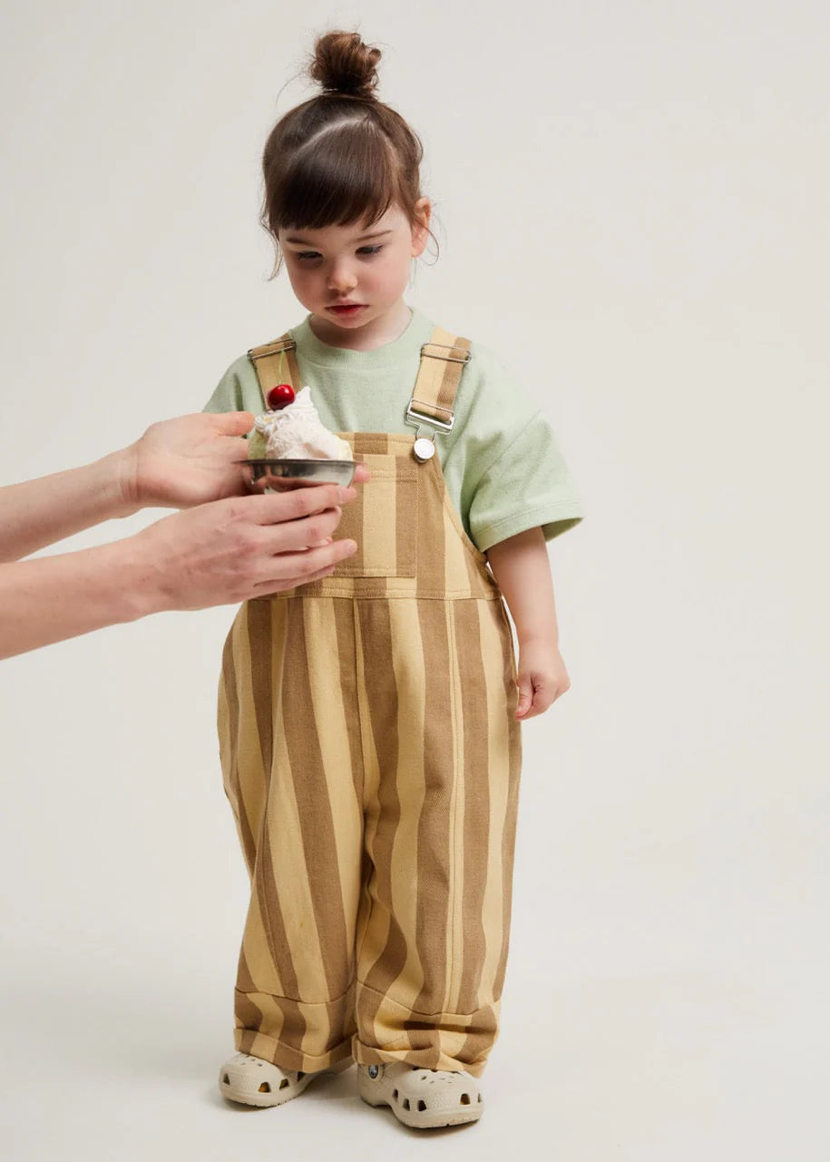 Blythe Banoffee Stripe Dungaree