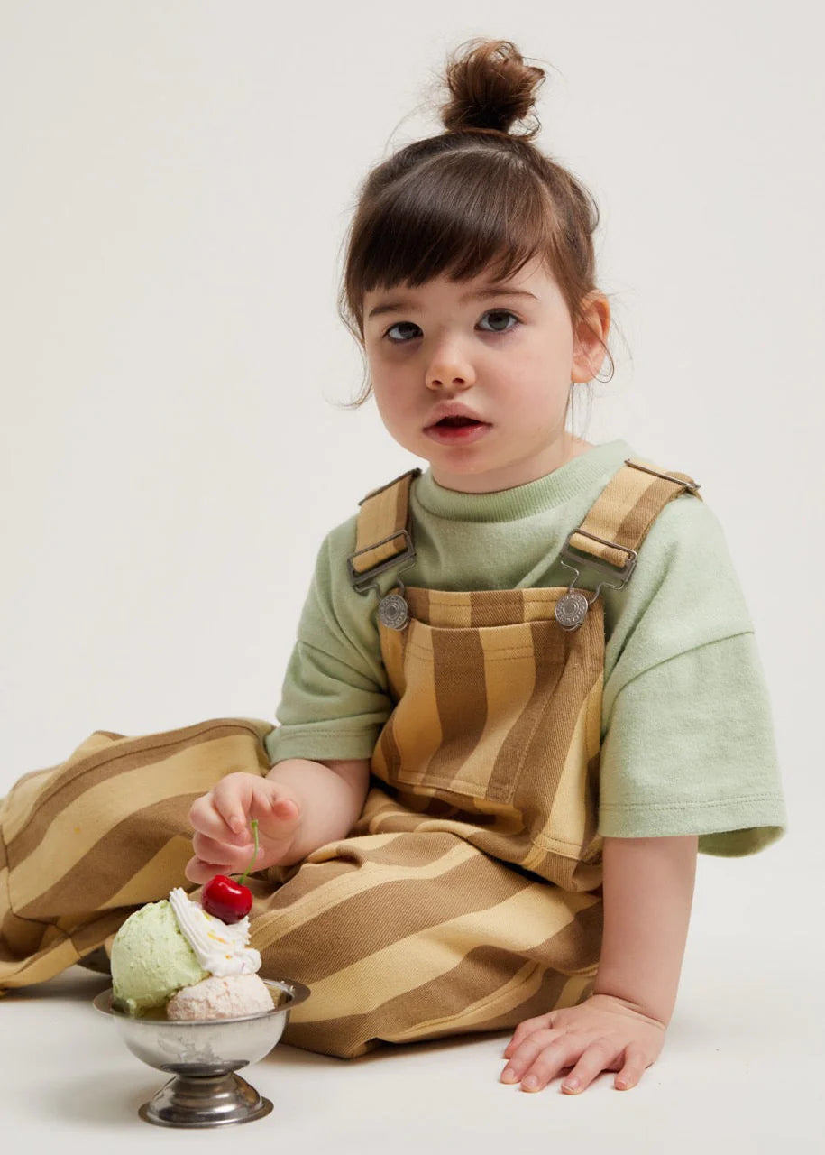 Blythe Banoffee Stripe Dungaree