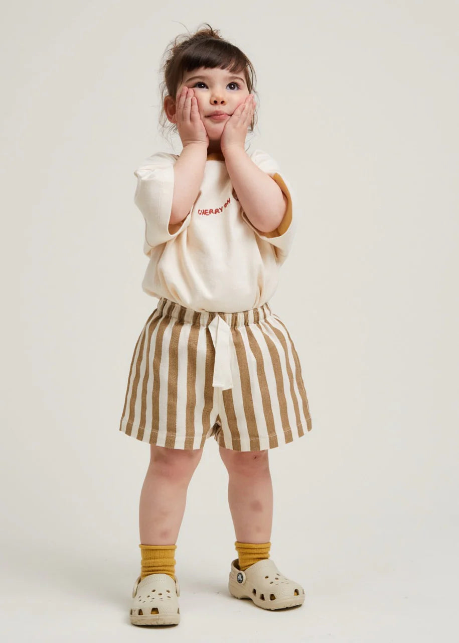 Harper Hazelnut Stripe Short