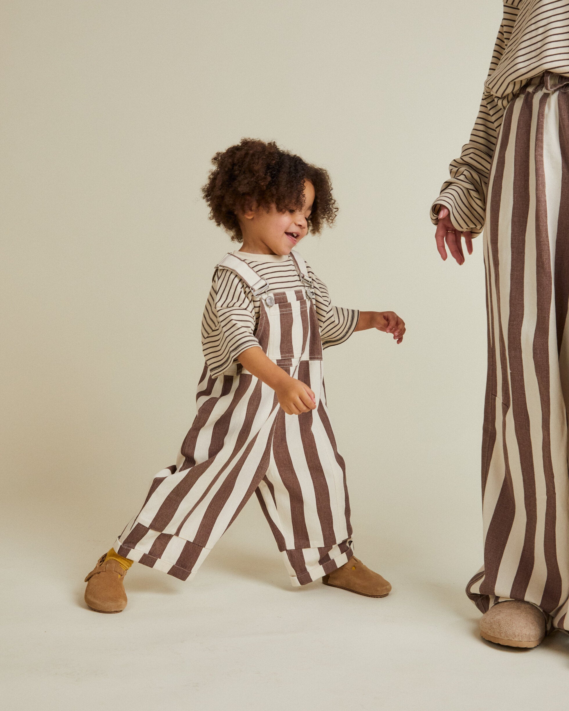 Blythe Choc Stripe Dungaree