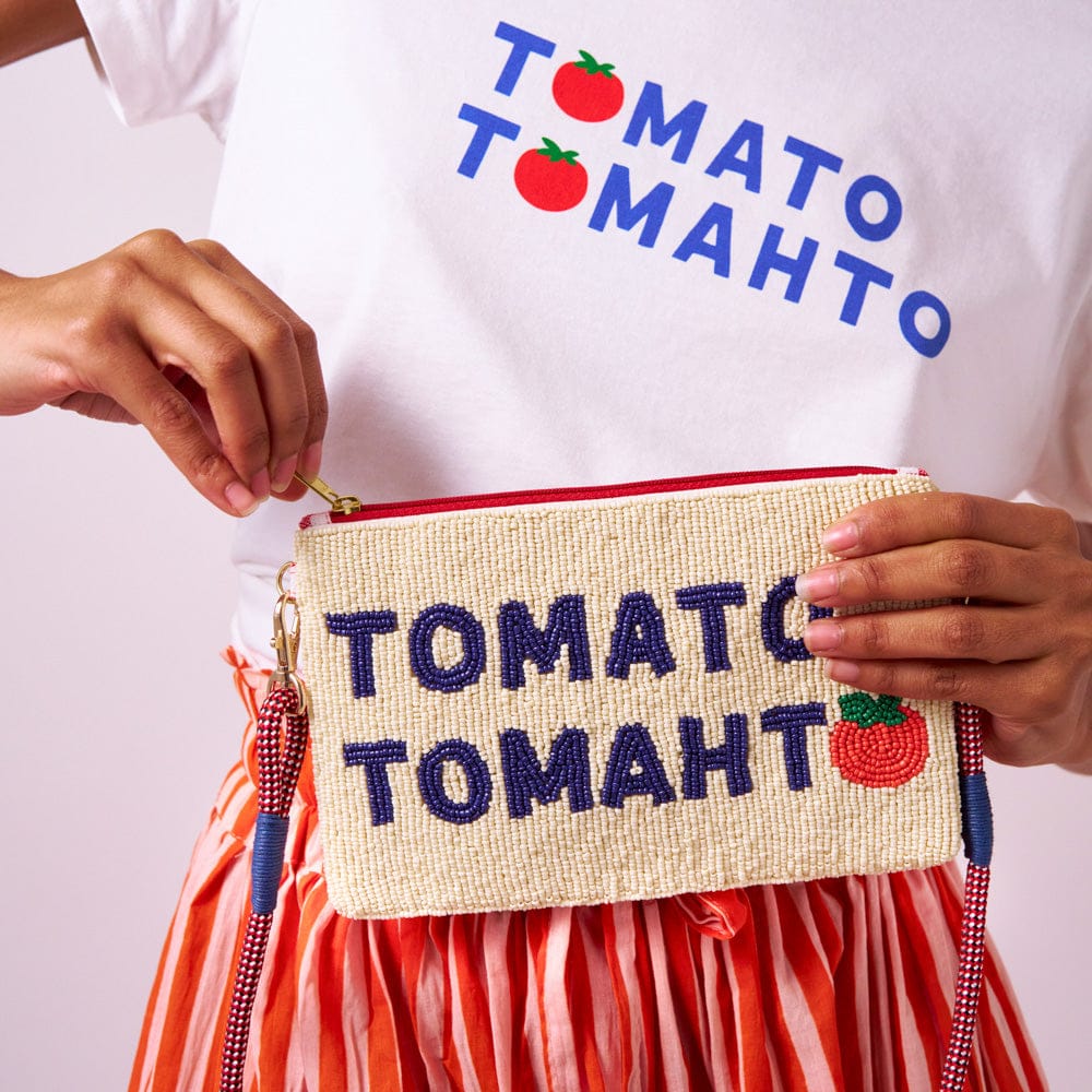 Tomato Tomahto Glass Beaded Bag