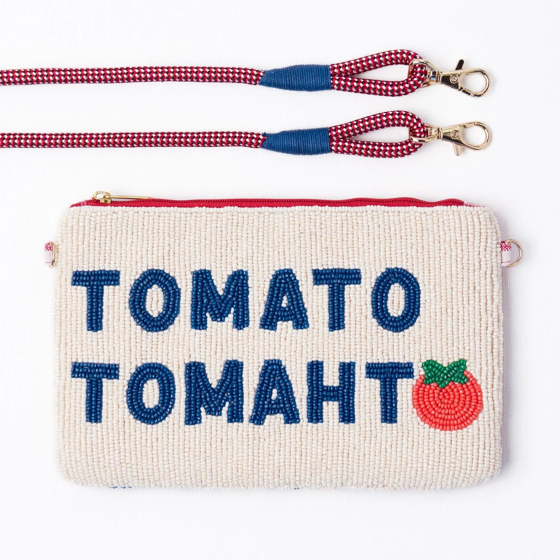 Tomato Tomahto Glass Beaded Bag