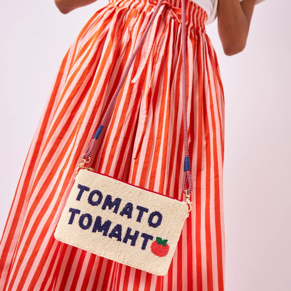 Tomato Tomahto Glass Beaded Bag