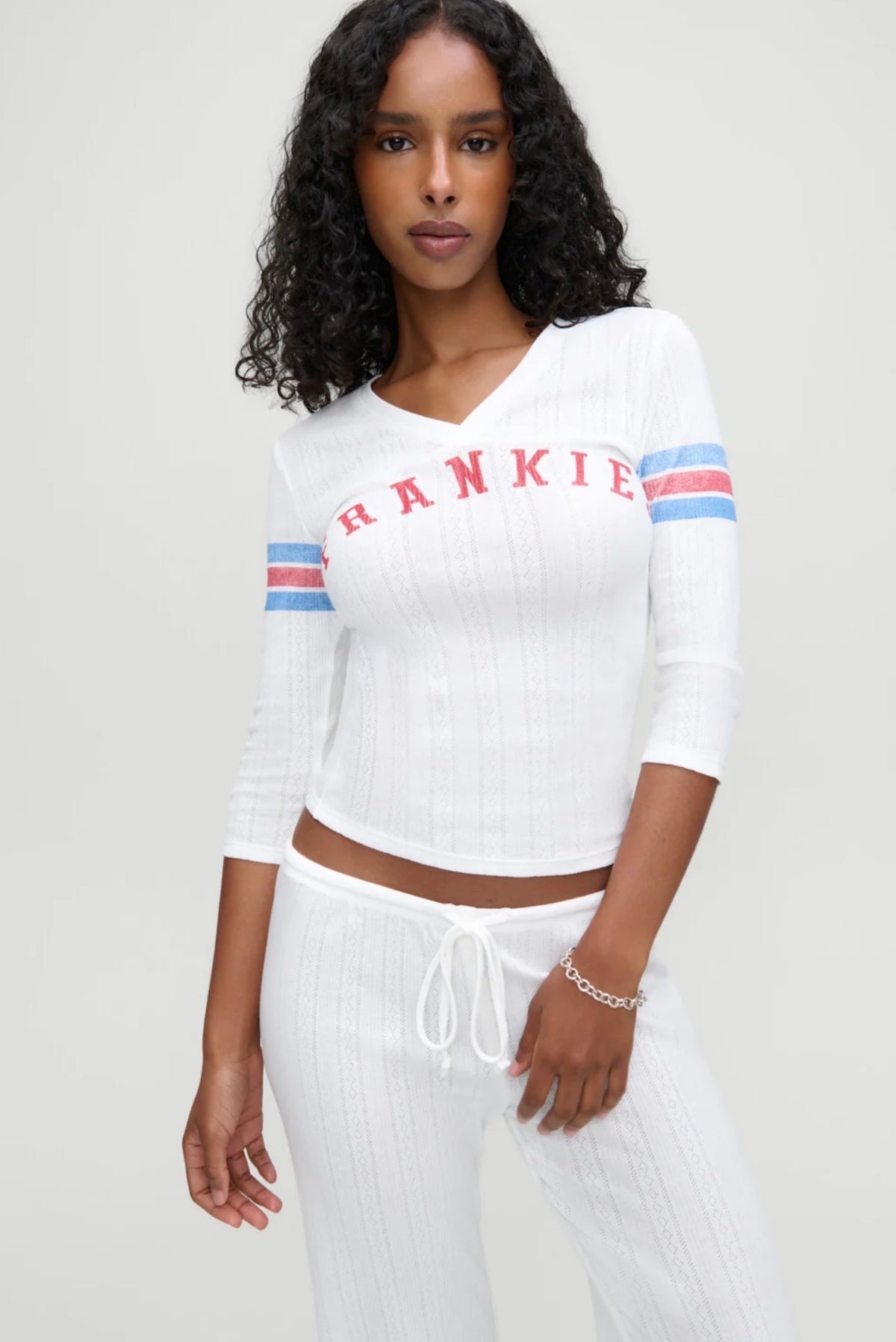 School Girl Pointelle Tee