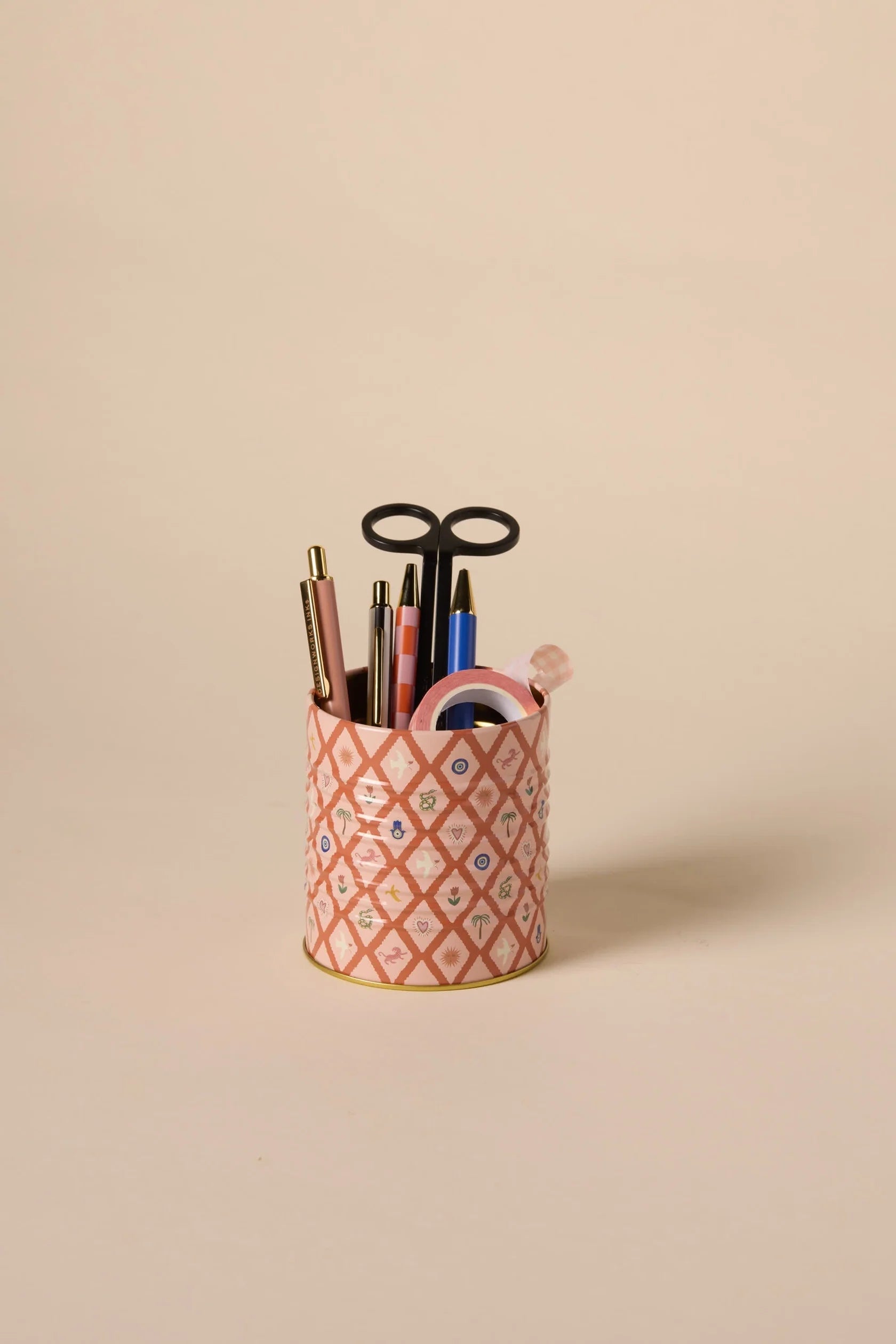 A Dopo Solid & Striped Storage Tin