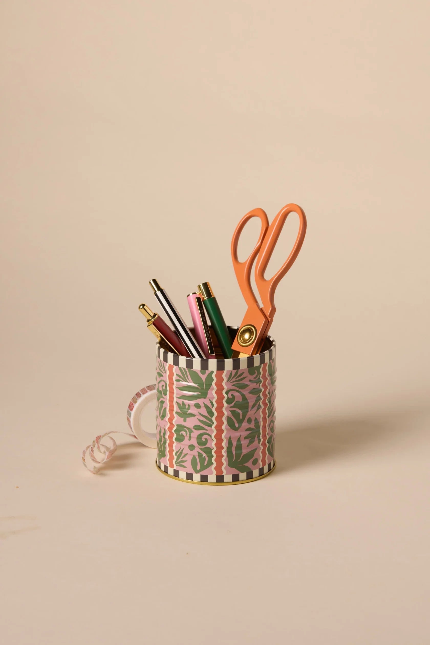A Dopo Solid & Striped Storage Tin