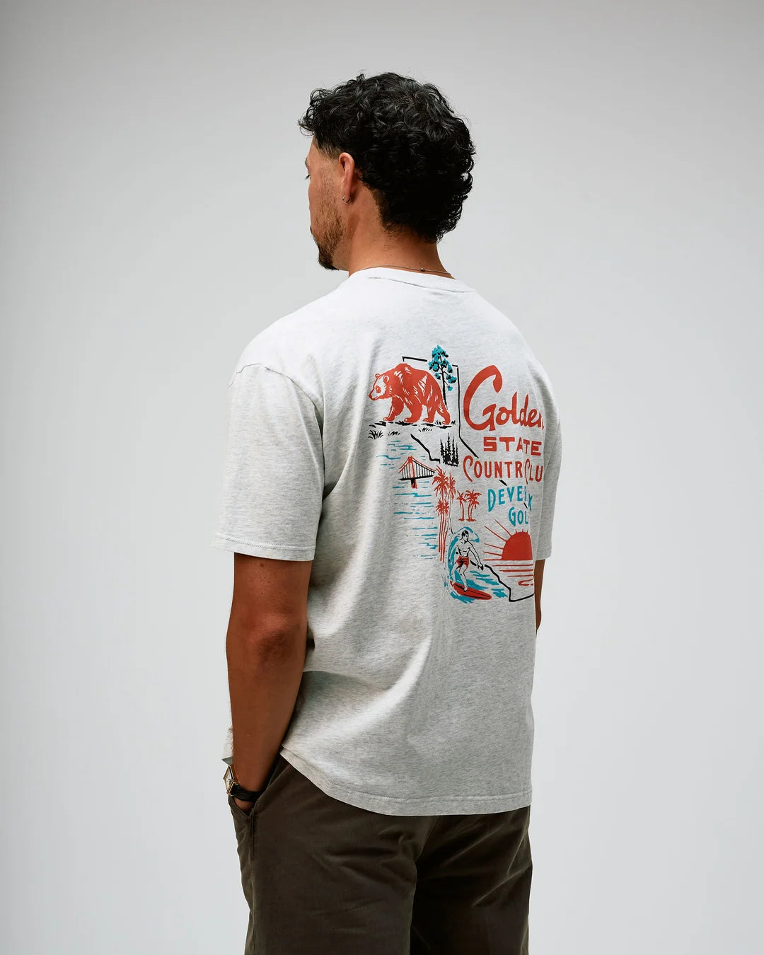Golden State Country Club Tee - White Heather