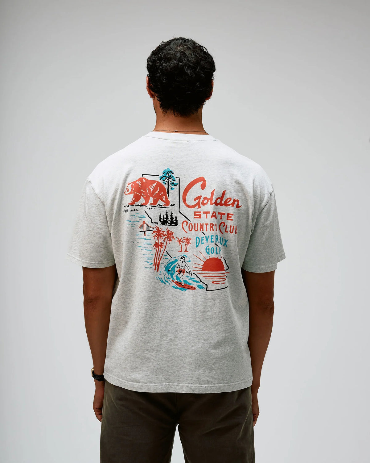 Golden State Country Club Tee - White Heather