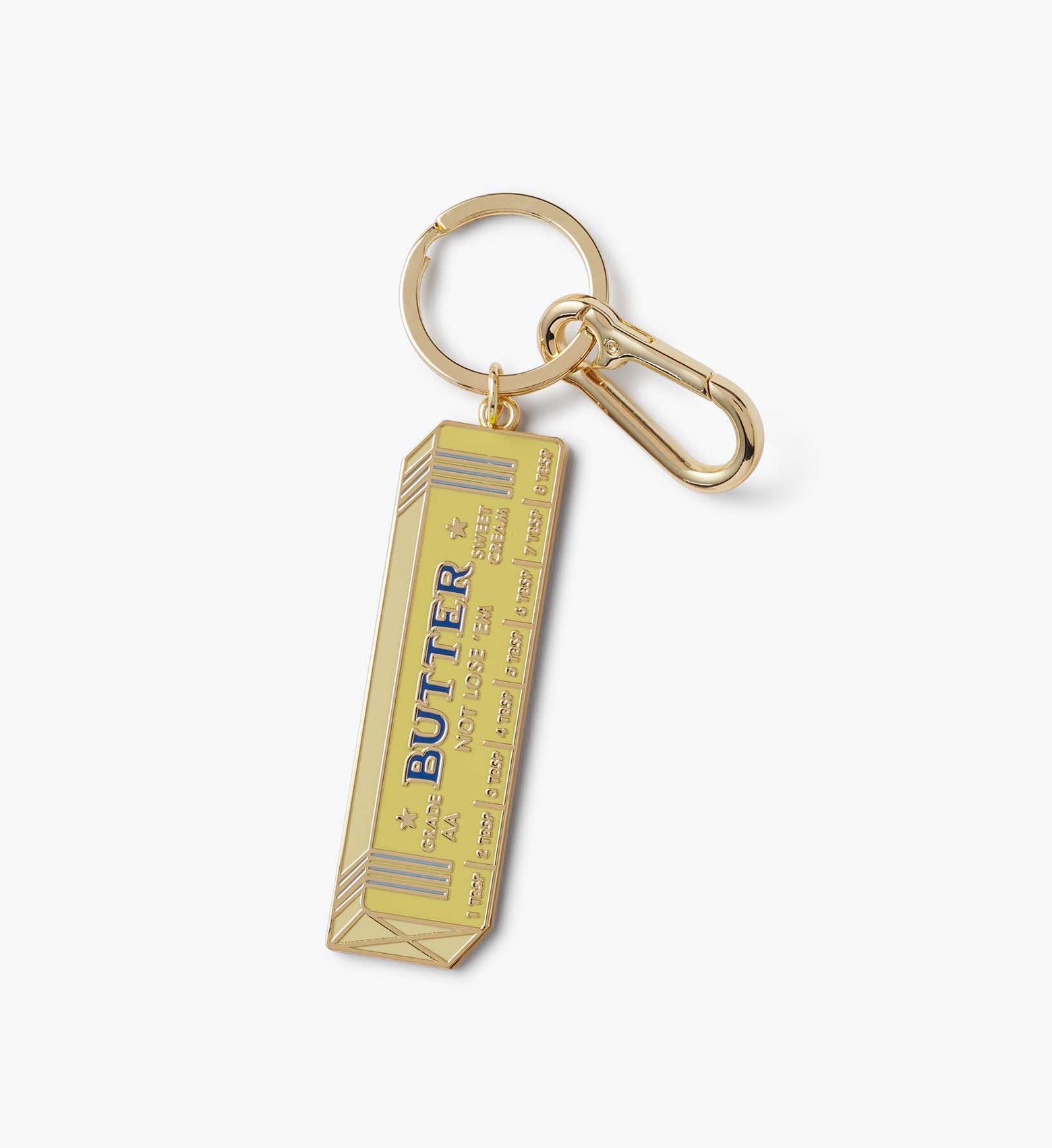 Enamel Keychain - Butter Not Loose 'Em
