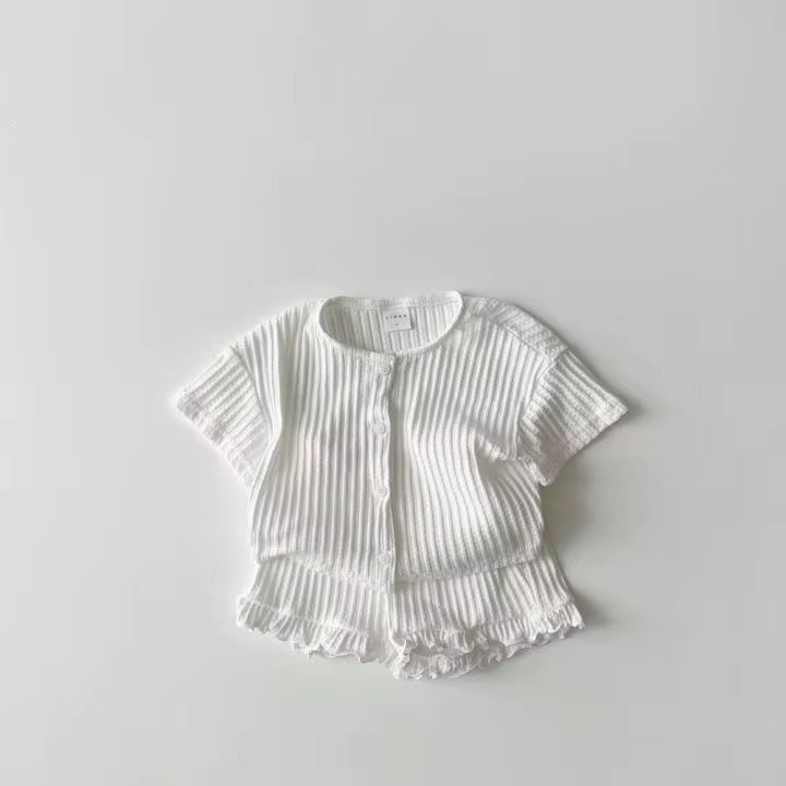 Ribbed Button Front Play Set