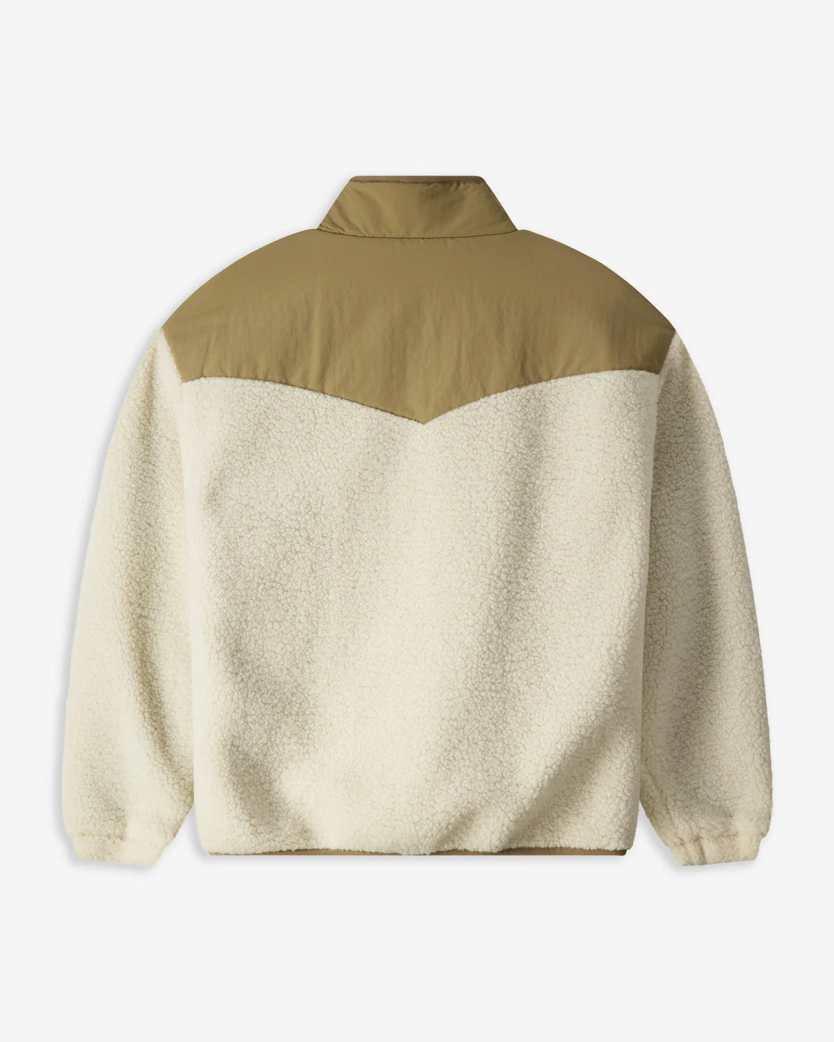Full Zip Sherpa Jacket - Natural