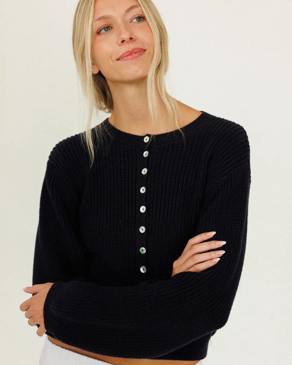 Harbor Cardigan - Navy
