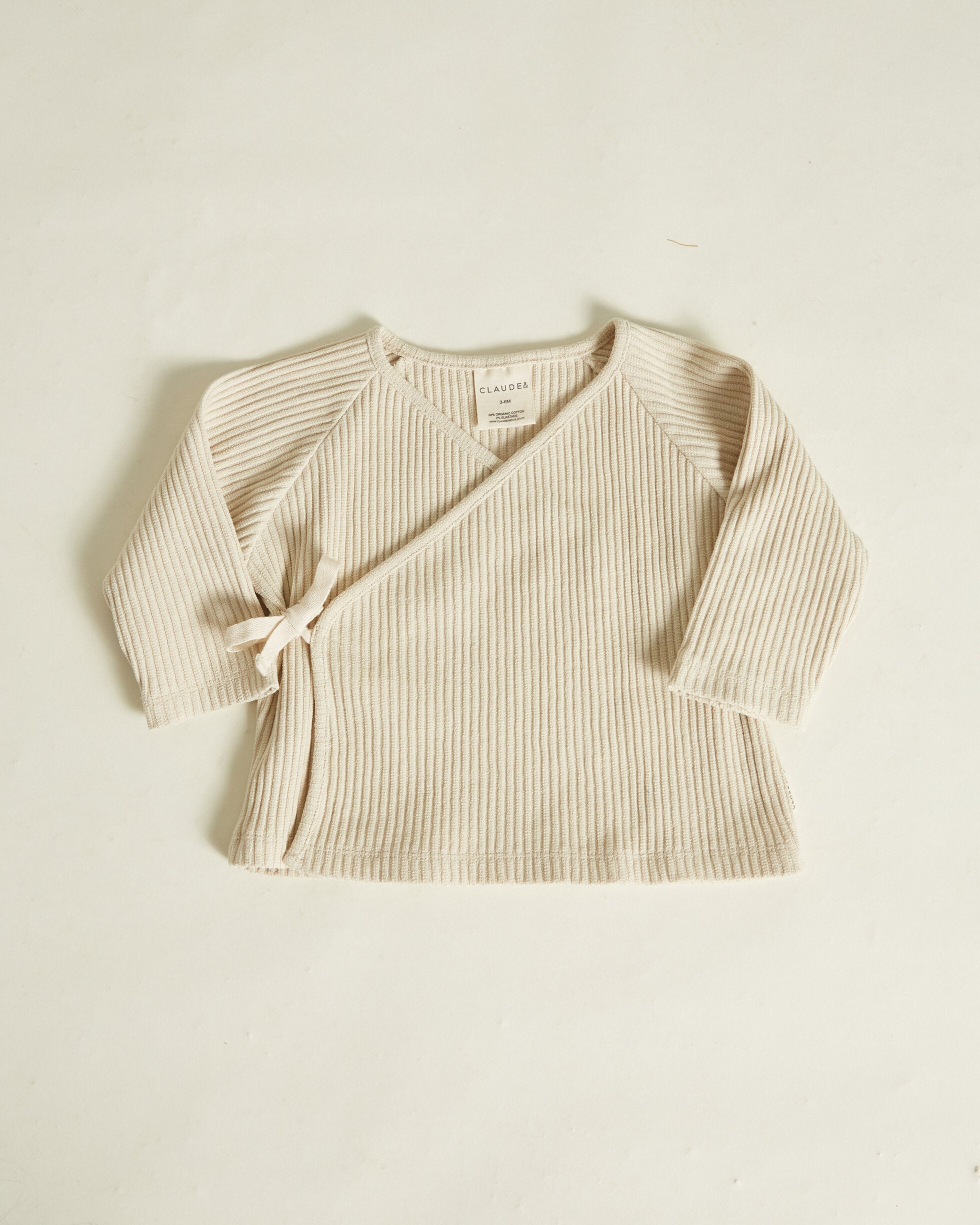 Romy Oat Wrap Cardigan