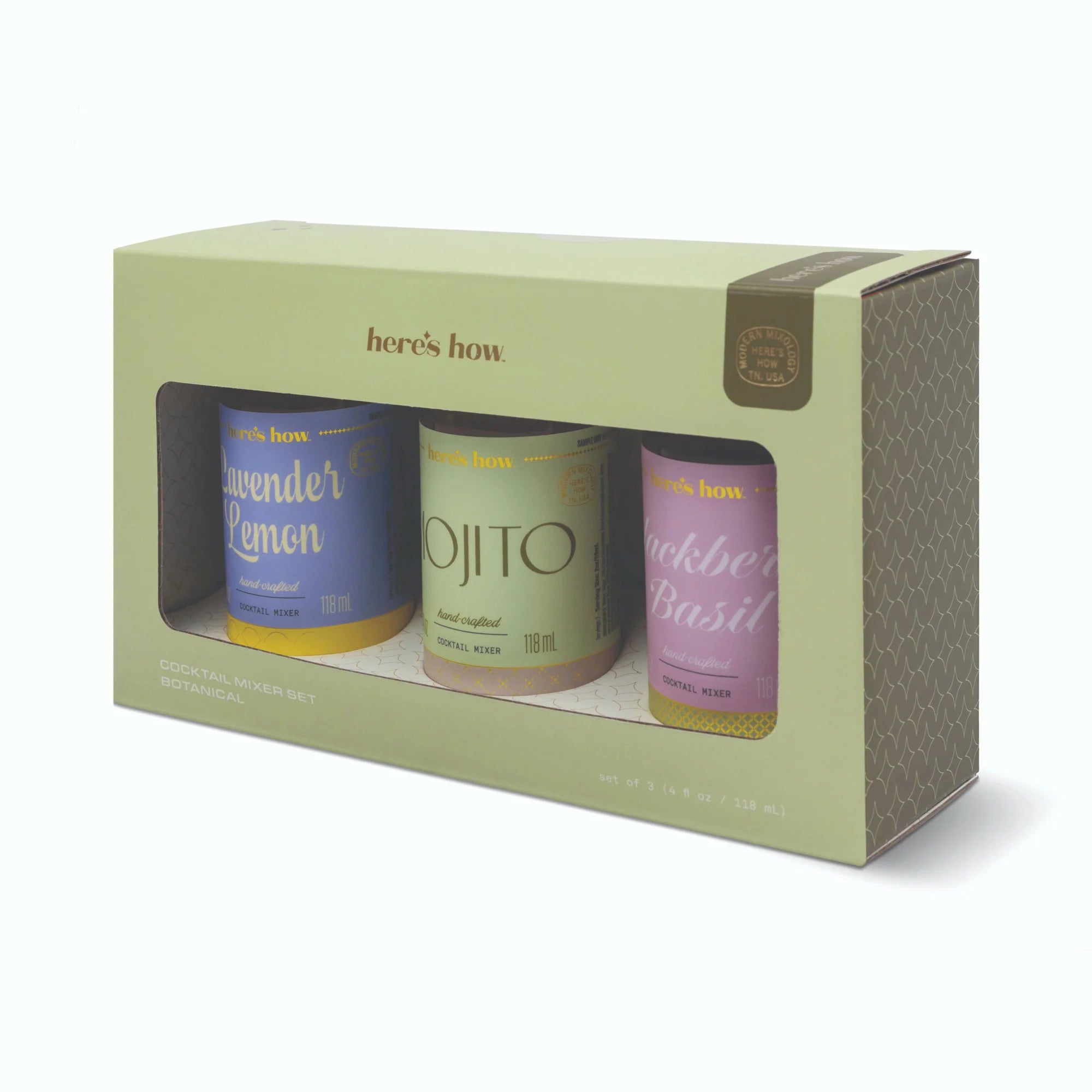 Set of 3 Mini Mixers - Botanical