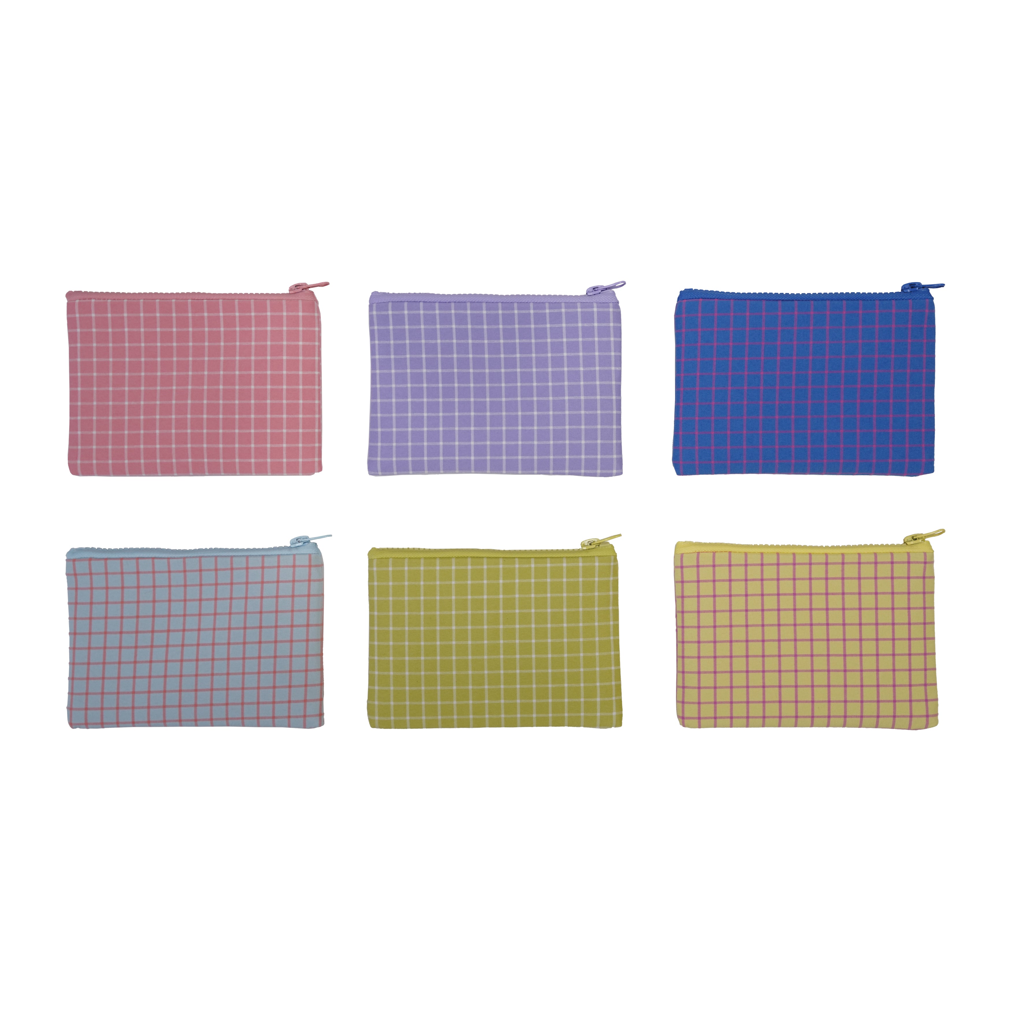 Grid Zip Pouch