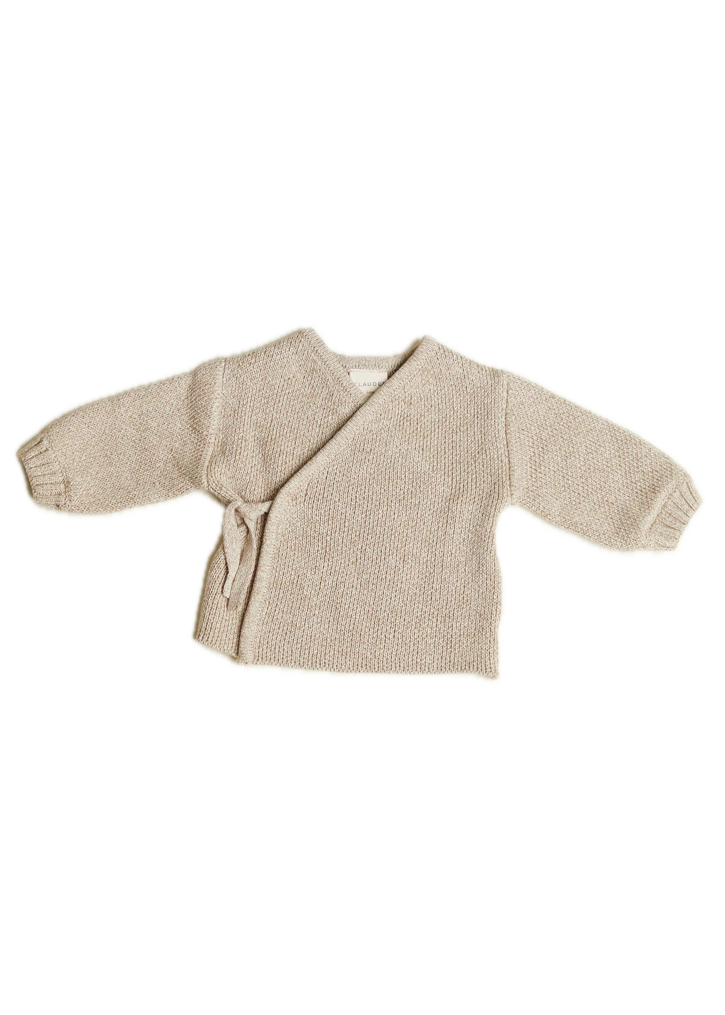 Hampton Oat Wrap Cardigan With Hat