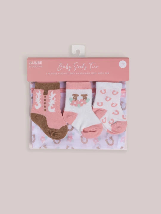 3-Pack Soft Durable Baby Socks Set