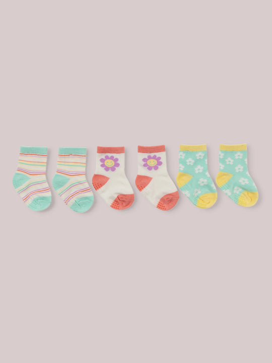 3-Pack Soft Durable Baby Socks Set