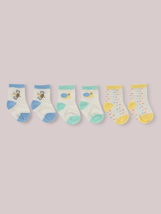 3-Pack Soft Durable Baby Socks Set