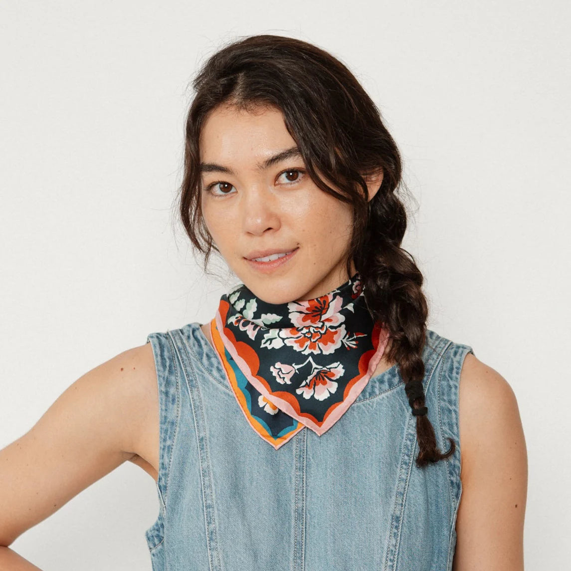 Twofer Silk Scarf