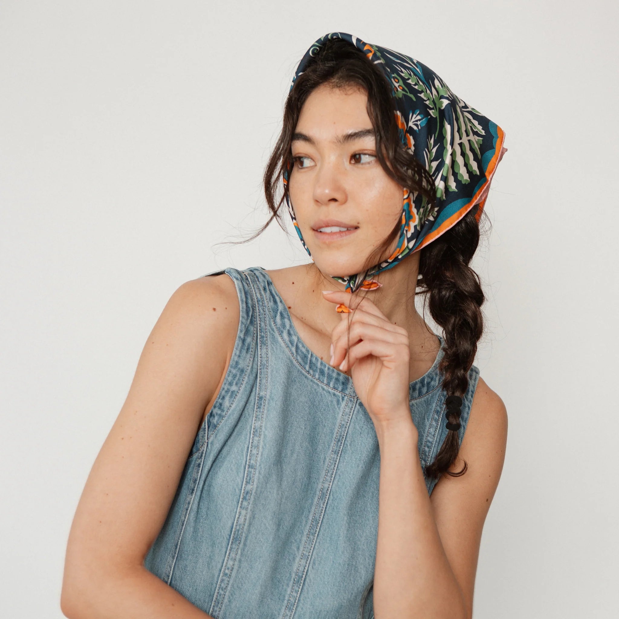 Twofer Silk Scarf